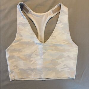 SPANX Camouflage Sports Bra in Cream and Tan
